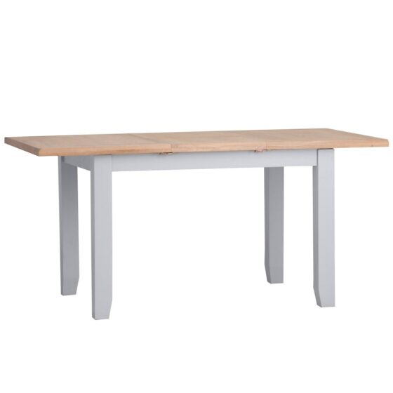 Elkin Wooden Extending Dining Table Small In Oak And Grey