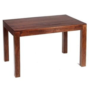 Tivat Mango Wood Dining Table Large In Dark Mahogany