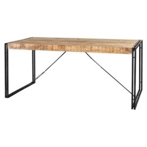 Clio Industrial Large Wooden Dining Table In Oak