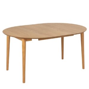 Marshfield Wooden Round Extending Dining Table In Oak