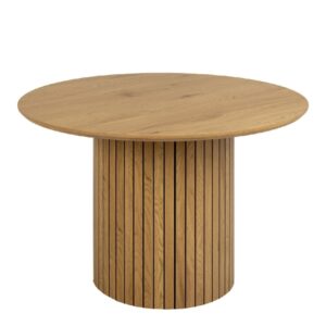 York Wooden Dining Table Round In Oak