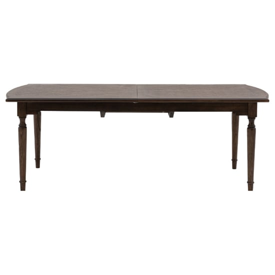 Madisen Wooden Rectangular Extending Dining Table In Coffee