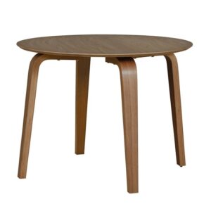 Aiken Wooden Dining Table Round In Walnut