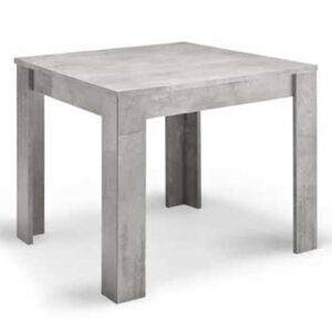 Breta High Gloss Dining Table Square In Grey Marble Effect