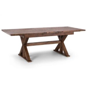 Canton Wooden Extending Dining Table In Brown