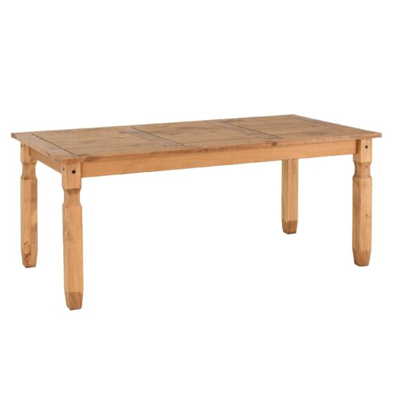 Central Rectangular Wooden Dining Table Large In Oak