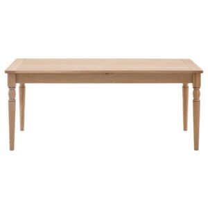 Elvira Wooden Extending Dining Table In Natural