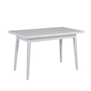 Leeds White Wooden Dining Table Rectangular With White Legs