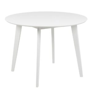 Riga Wooden Dining Table Round In White