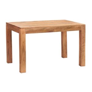 Tivat Mango Wood Dining Table Small In Light Mahogany